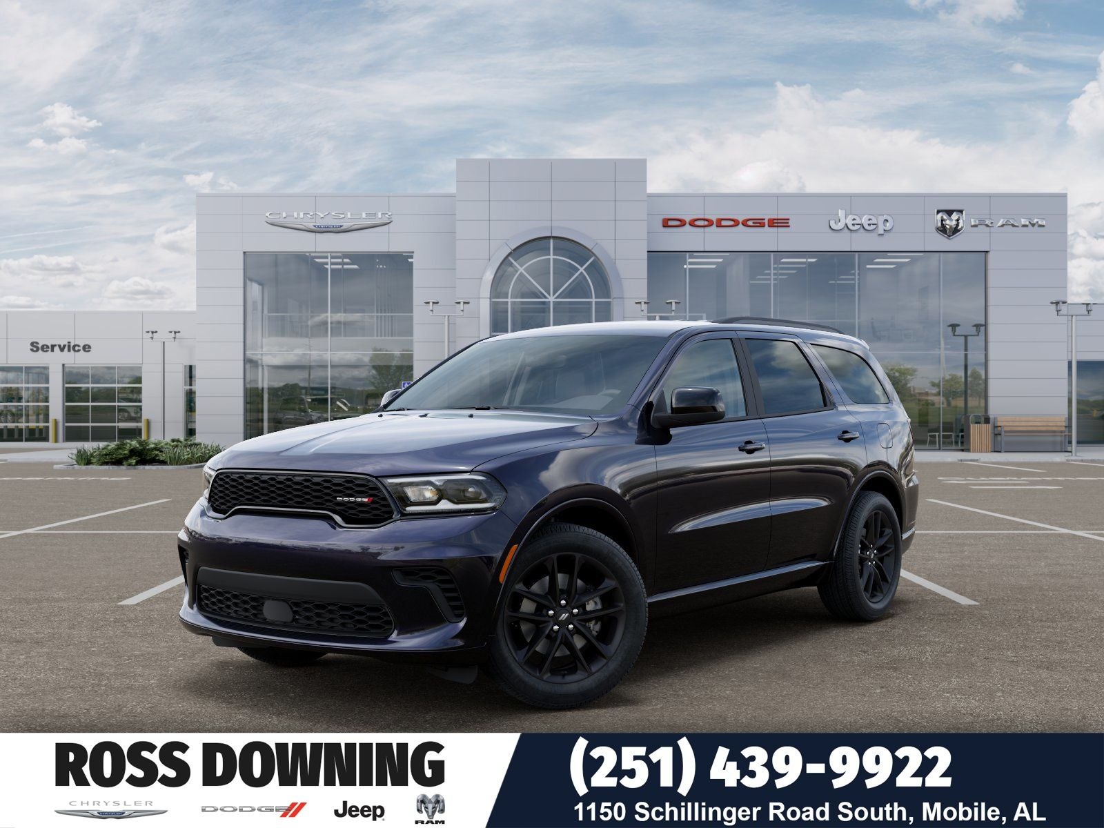 2026 Dodge Durango GT in Night Moves Exterior Paint — front three-quarter view
