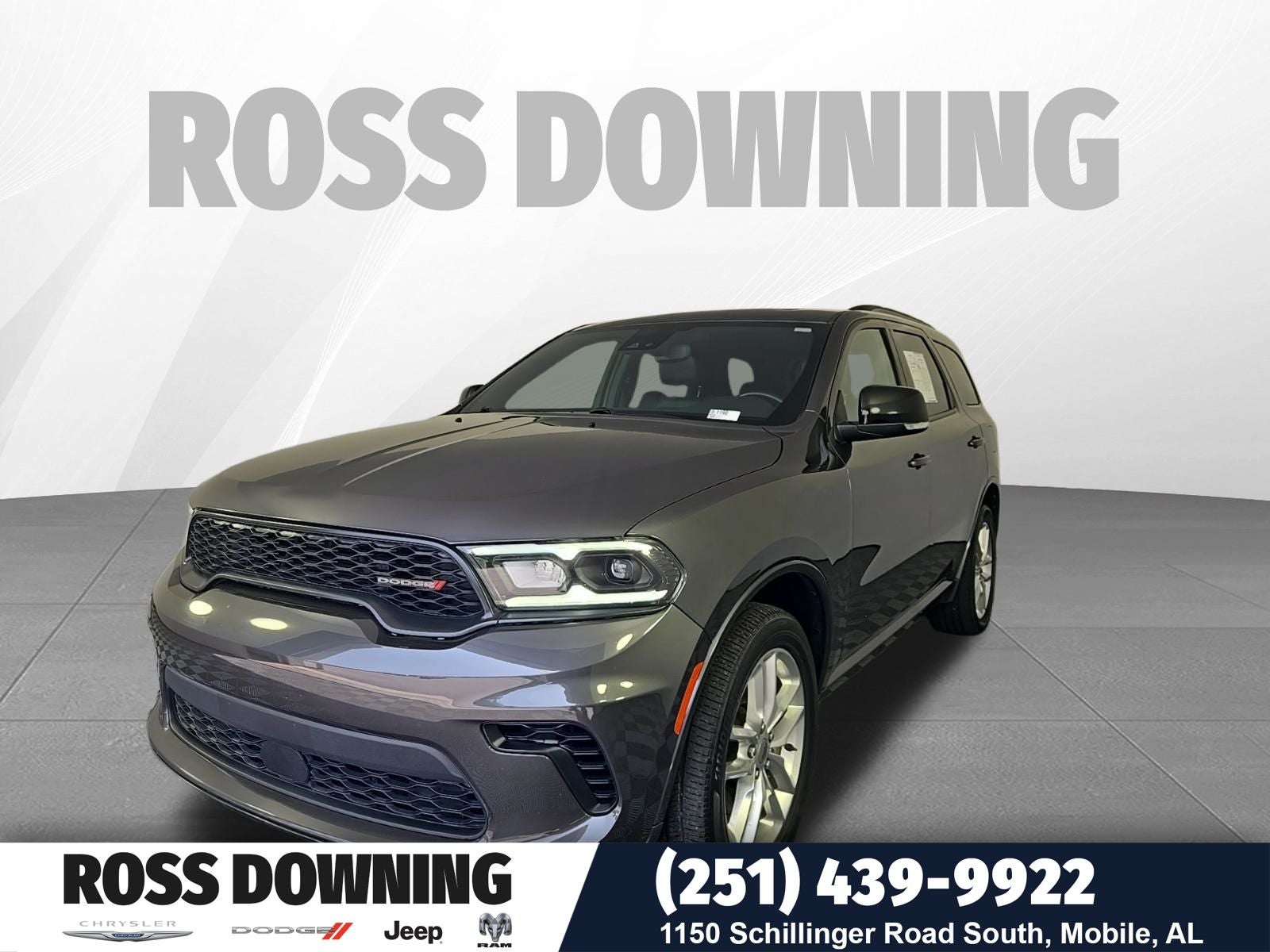 2024 Dodge Durango GT Plus in Vapor Gray — front three-quarter view