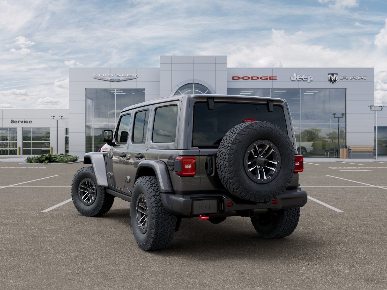 2026 Jeep Wrangler — rear three-quarter view