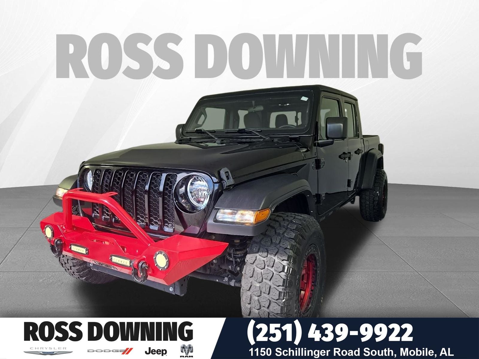 2023 Jeep Gladiator Sport in Black Clearcoat — front three-quarter view