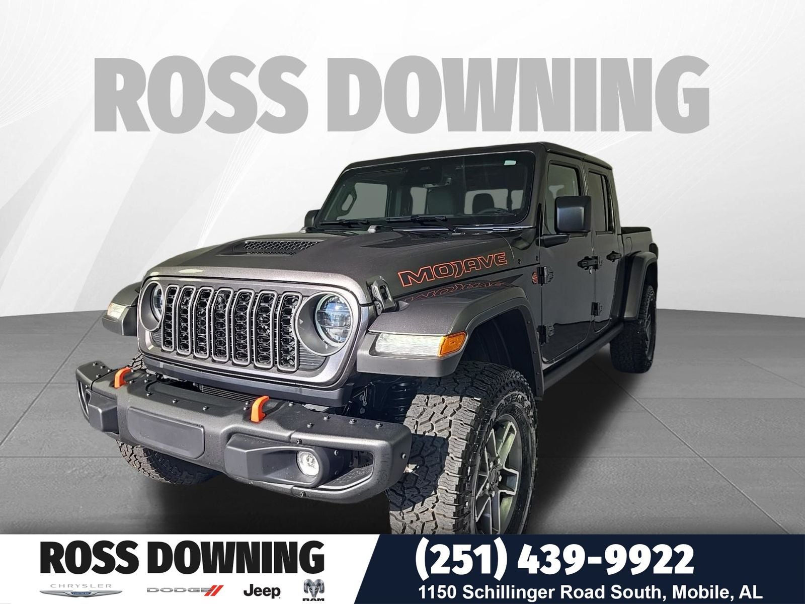 2026 Jeep Gladiator Mojave X in Granite Crystal Metallic Clearcoat — front three-quarter view