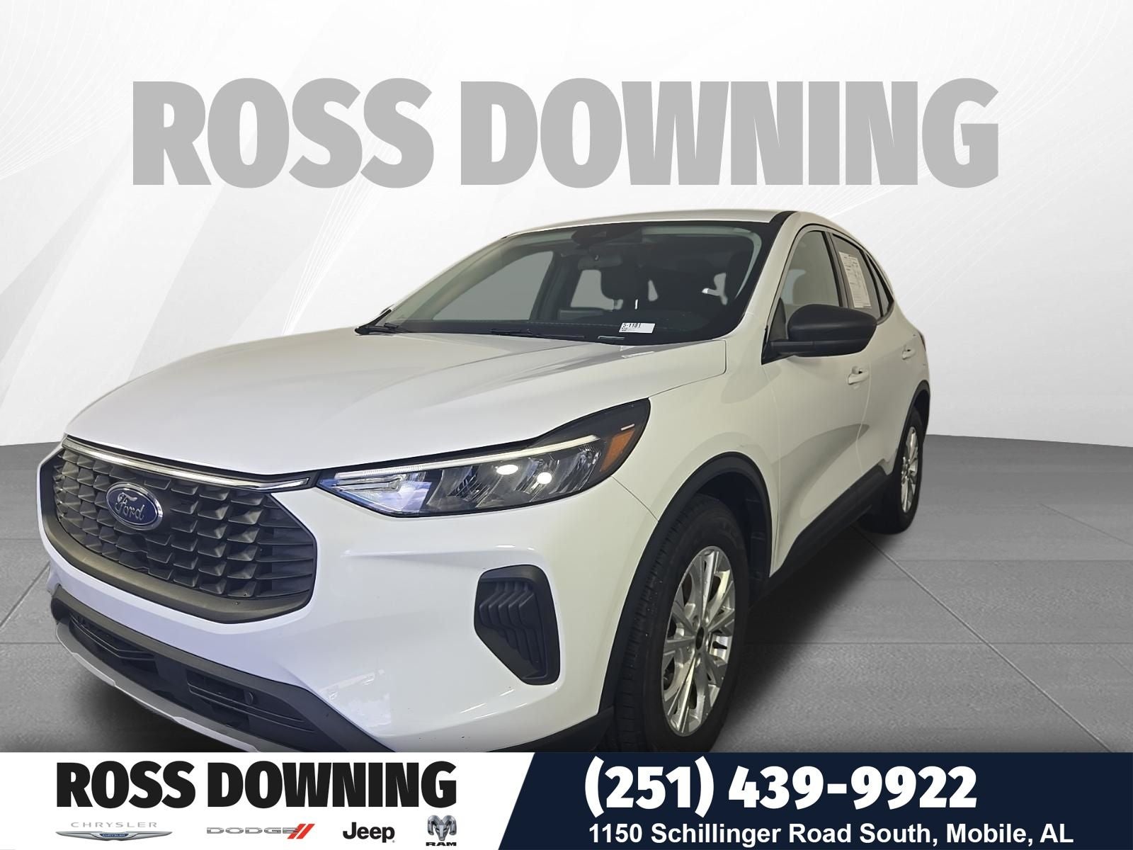 2024 Ford Escape Active in Oxford White — front three-quarter view