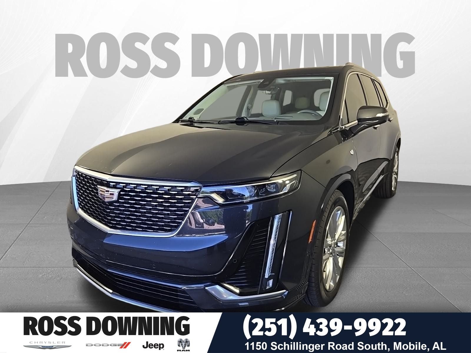 2020 Cadillac XT6 Premium Luxury in Manhattan Noir Metallic — front three-quarter view