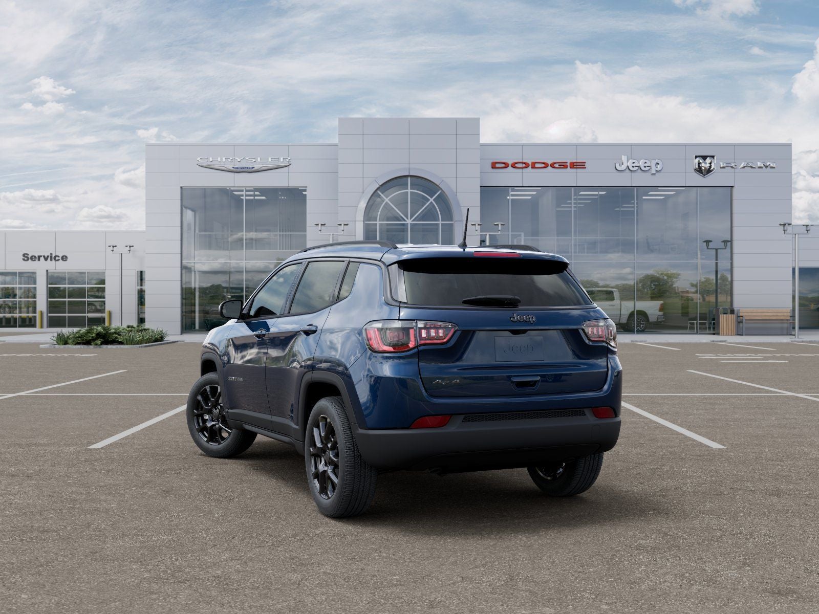 2026 Jeep Compass — rear three-quarter view