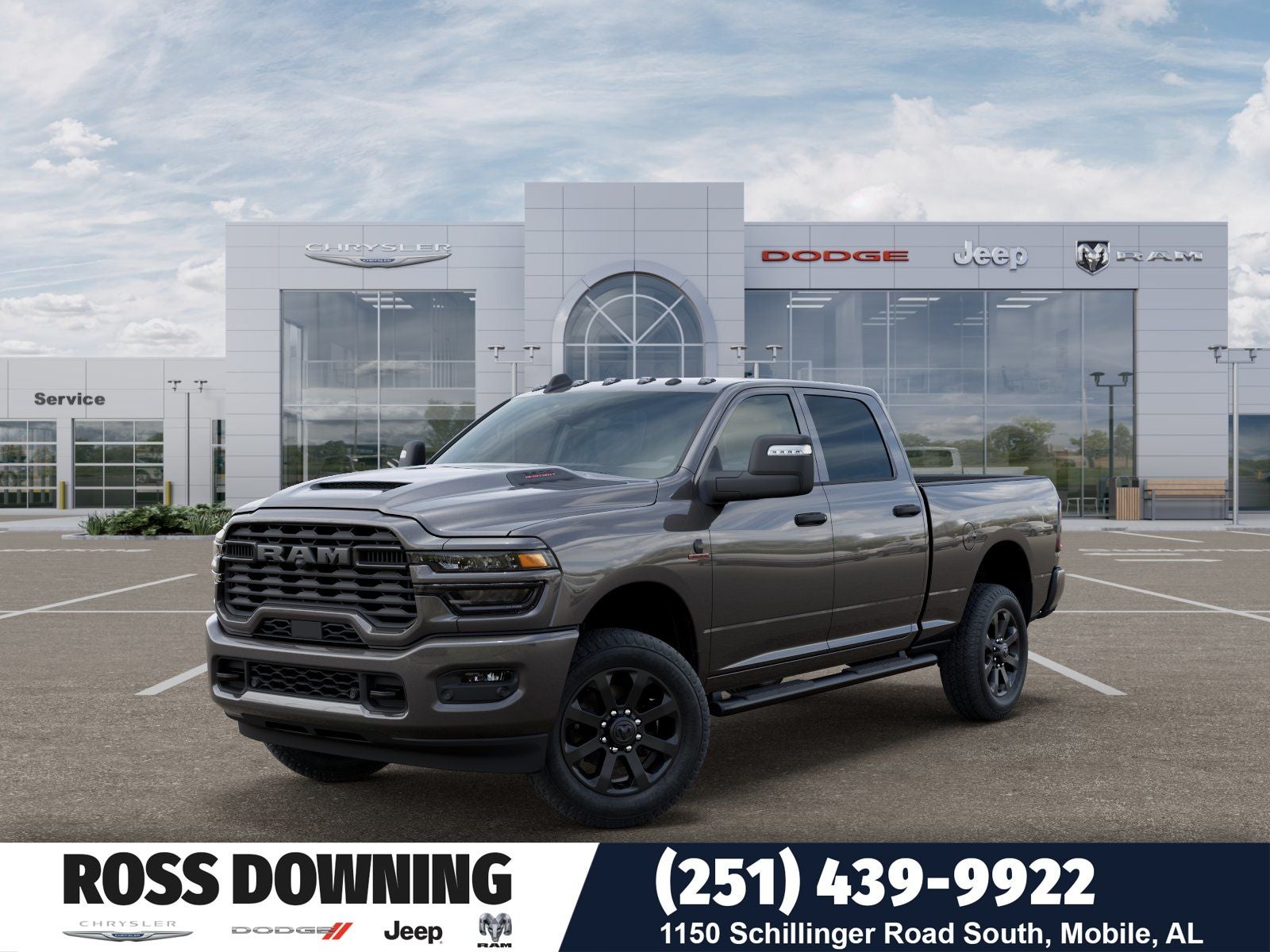 2026 RAM 2500 Tradesman in Granite Crystal Metallic Clear-Coat Exterior Paint — front three-quarter view