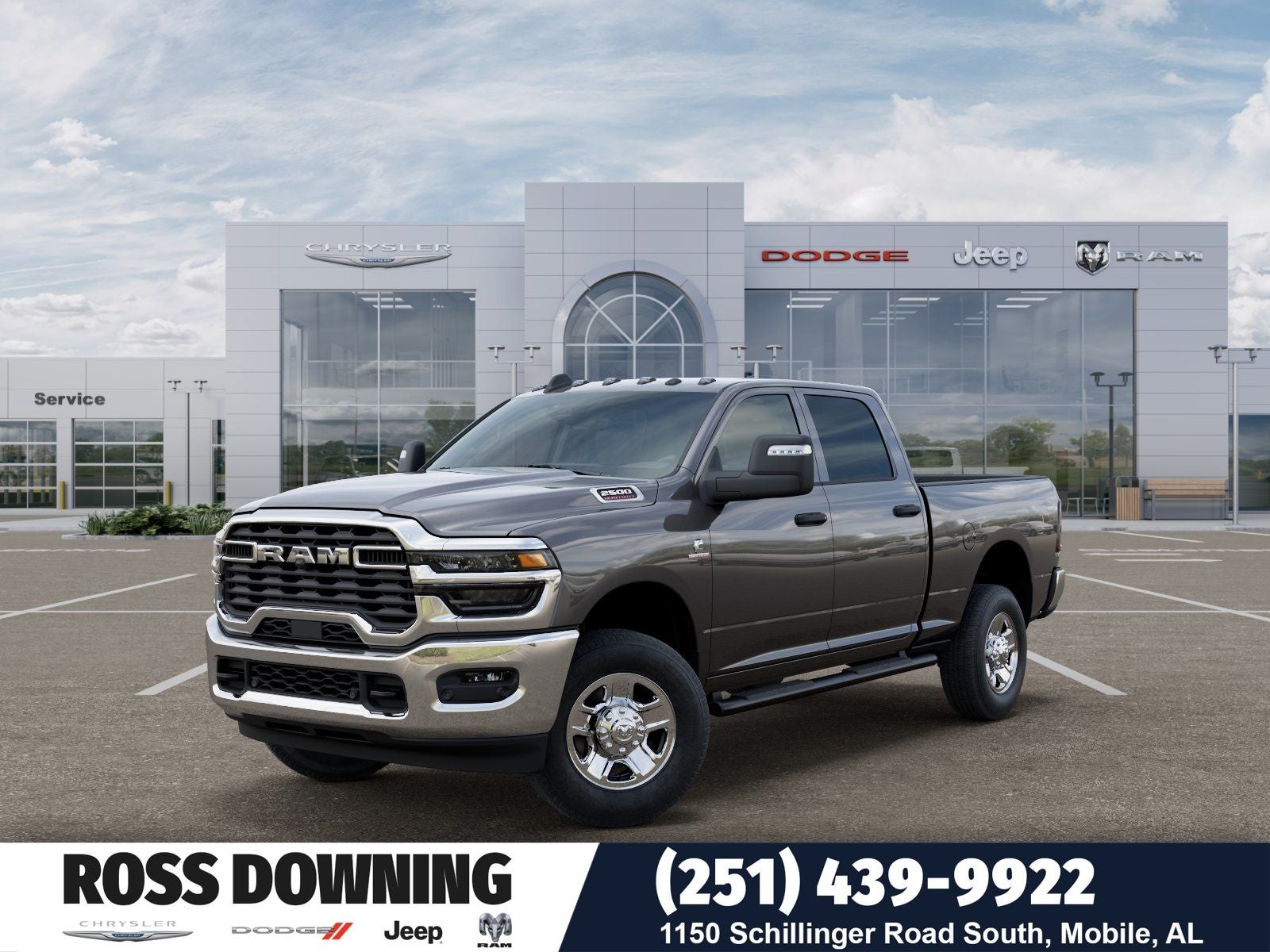 2026 RAM 2500 Tradesman in Granite Crystal Metallic Clear-Coat Exterior Paint — front three-quarter view