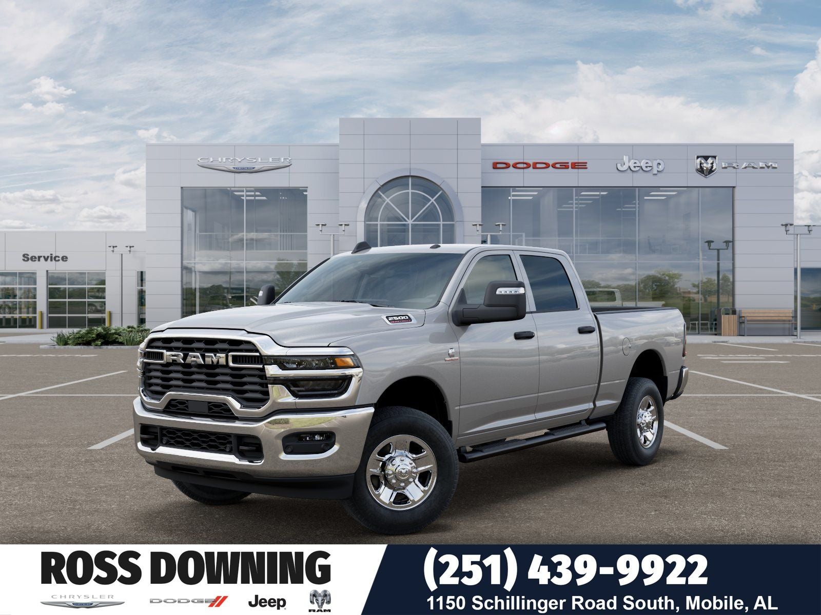 2026 RAM 2500 Tradesman in Silver-Zynith Exterior Paint — front three-quarter view