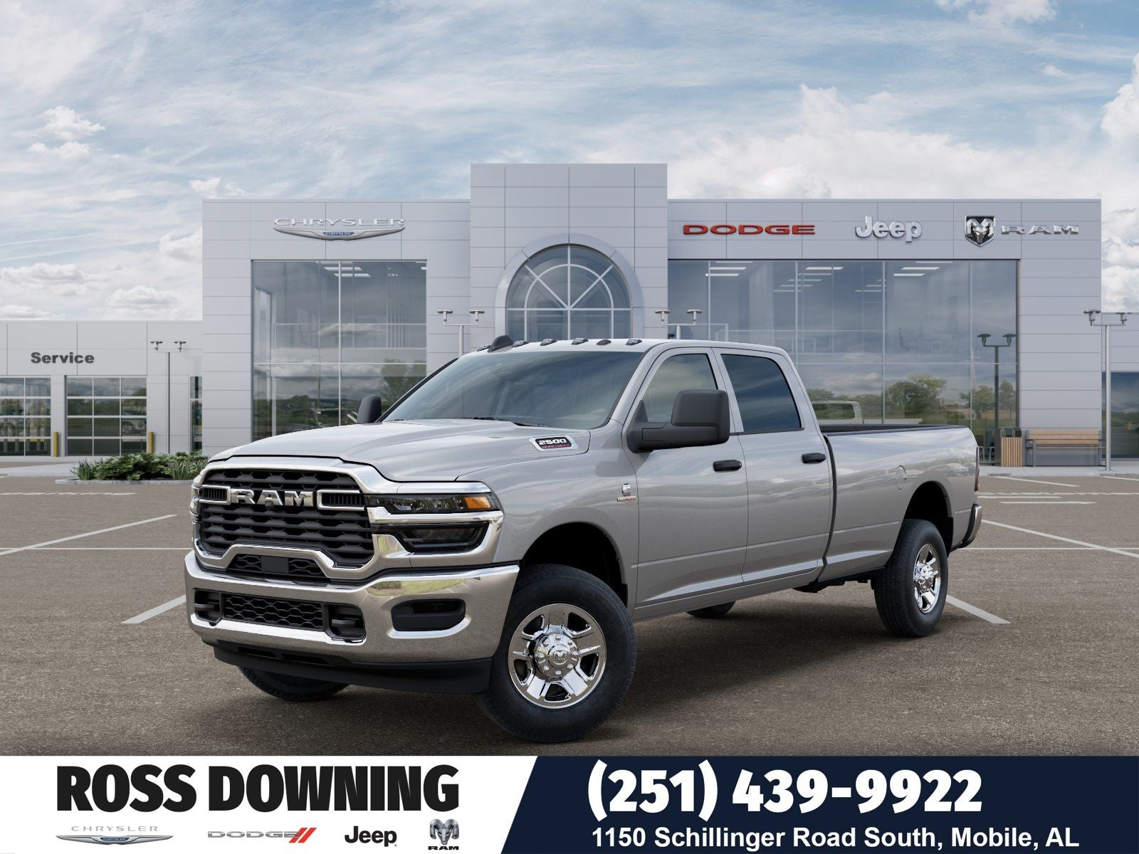 2026 RAM 2500 Tradesman in Silver-Zynith Exterior Paint — front three-quarter view