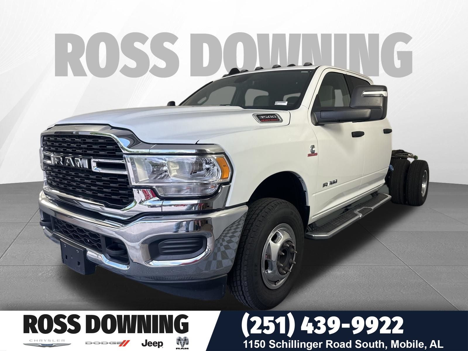 2024 RAM 3500 SLT in Bright White Clearcoat — front three-quarter view
